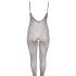 NO:XQSE - Geperforeerde, open net catsuit (zwart) - M/L