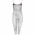 NO:XQSE - Geperforeerde, open net catsuit (zwart) - M/L