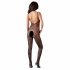 NO:XQSE - Geperforeerde, open net catsuit (zwart) - M/L