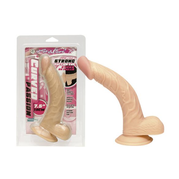 NMC 7.5 - Gebogen natuurlijke dildo (19cm)