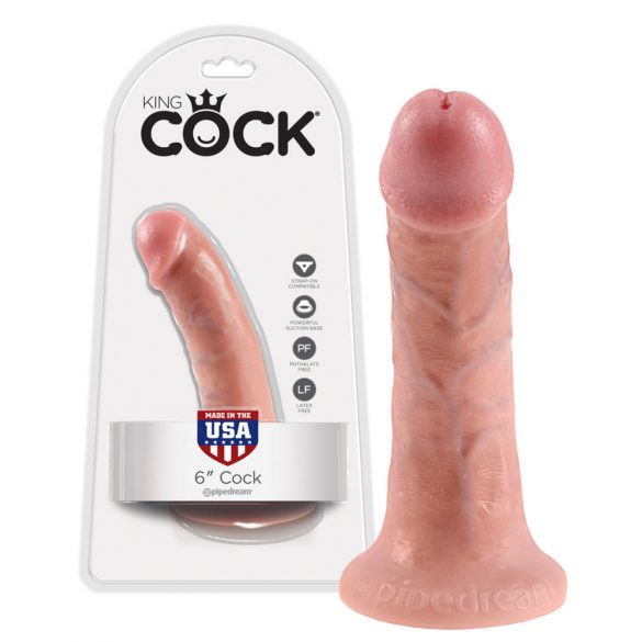 King Cock 6 dildo (15 cm) - natuur