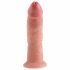 Koning Lul 9 - zuignap dildo (23cm) - natuur