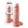 King Cock 12 grote dildo met ballen (30 cm) - natuurlijk