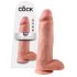 King Cock 12 grote dildo met ballen (30 cm) - natuurlijk