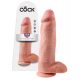 King Cock 12 grote dildo met ballen (30 cm) - natuurlijk