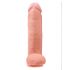 King Cock 12 grote dildo met ballen (30 cm) - natuurlijk