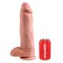 King Cock 12 grote dildo met ballen (30 cm) - natuurlijk