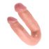 King Cock dubbele dildo (medium) - naturel