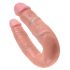 King Cock dubbele dildo (medium) - naturel