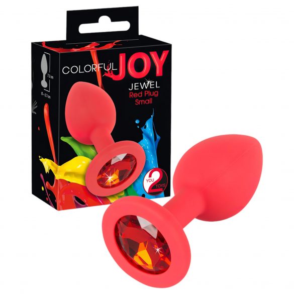 Belgica JOY - silicone anale plug - klein (rood)