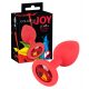 Belgica JOY - silicone anale plug - klein (rood)