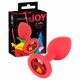 Belgica JOY - silicone anale plug - klein (rood)