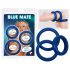 You2Toys - Dikke siliconen ring trio (blauw)