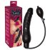 You2Toys - Zwarte, latex opblaasbare dildo