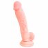 Medisch - siliconen dildo (18cm) - naturel