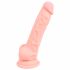 Medisch - siliconen dildo (18cm) - naturel