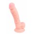 Medisch - siliconen dildo (18cm) - naturel