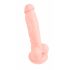 Medisch - siliconen dildo (18cm) - naturel