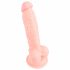 Medisch - siliconen dildo (18cm) - naturel