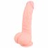 Medische siliconen dildo (20cm) - natuur