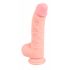 Medische siliconen dildo (20cm) - natuur