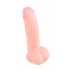 Medische siliconen dildo (20cm) - natuur