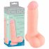 Medisch - rechte siliconen dildo (20cm) - natuur