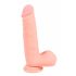 Medisch - rechte siliconen dildo (20cm) - natuur