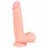 Medisch - rechte siliconen dildo (20cm) - natuur