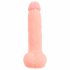 Medisch - rechte siliconen dildo (20cm) - natuur