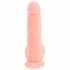 Medisch - rechte siliconen dildo (20cm) - natuur