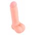 Medisch - rechte siliconen dildo (20cm) - natuur