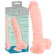 Medische siliconen dildo (24cm) - naturel