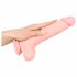 Medische siliconen dildo (24cm) - naturel