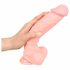 Medische siliconen dildo (24cm) - naturel