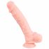 Medische siliconen dildo (24cm) - naturel