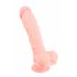 Medische siliconen dildo (24cm) - naturel