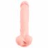 Medische siliconen dildo (24cm) - naturel