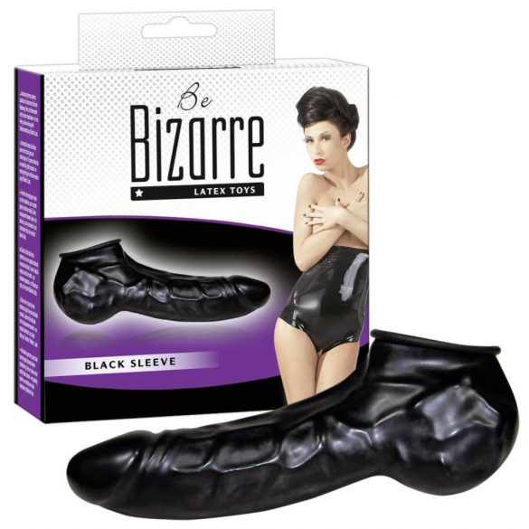 You2Toys - Latex penis- en balzakhoes (zwart) - Be Bizarre