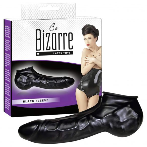 You2Toys - Latex penis- en balzakhoes (zwart) - Be Bizarre