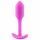 b-vibe Snug Plug 1 - anale dildo met intern gewicht (55g) - roze