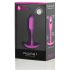 b-vibe Snug Plug 1 - anale dildo met intern gewicht (55g) - roze