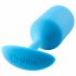 b-vibe Snug Plug 3 - dubbele anale balplug (180g) - blauw