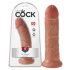 Koning Kuk 8 dildo (20 cm) - donker naturels