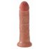 Koning Kuk 8 dildo (20 cm) - donker naturels