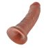 Koning Kuk 8 dildo (20 cm) - donker naturels