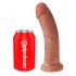 Koning Kuk 8 dildo (20 cm) - donker naturels