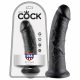 King Cock 8 dildo (20 cm) - zwart