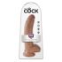 King Cock 9 met ballen dildo (23 cm) - bruin