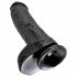 King Cock 10 met ballen dildo (25 cm) - zwart